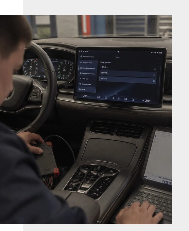 Русификация автомобиля BYD HAN для эксплуатации в Борисоглебске